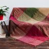 Tibetan Multicolored Hand-Dyed Blanket Tibetan Multicolored Hand-Dyed Blanket