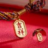 Pulsera Tibetana de los Cinco Colores con Mantra Om Mani Padme Hum y Dije Ruyi Tibetan Multicolored Om Mani Padme Hum Ruyi Charm Bracelet