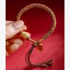 Pulsera Tibetana de los Cinco Colores con Mantra Om Mani Padme Hum y Dije Ruyi Tibetan Multicolored Om Mani Padme Hum Ruyi Charm Bracelet
