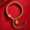 Pulsera Tibetana de los Cinco Colores con Mantra Om Mani Padme Hum y Dije Ruyi Tibetan Multicolored Om Mani Padme Hum Ruyi Charm Bracelet