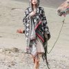 Tibetan Triangle Pattern Hooded Shawl Tibetan Triangle Pattern Hooded Shawl