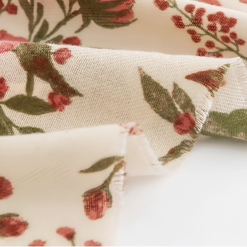 Tibetan Warm Floral Print Shawl Tibetan Warm Floral Print Shawl