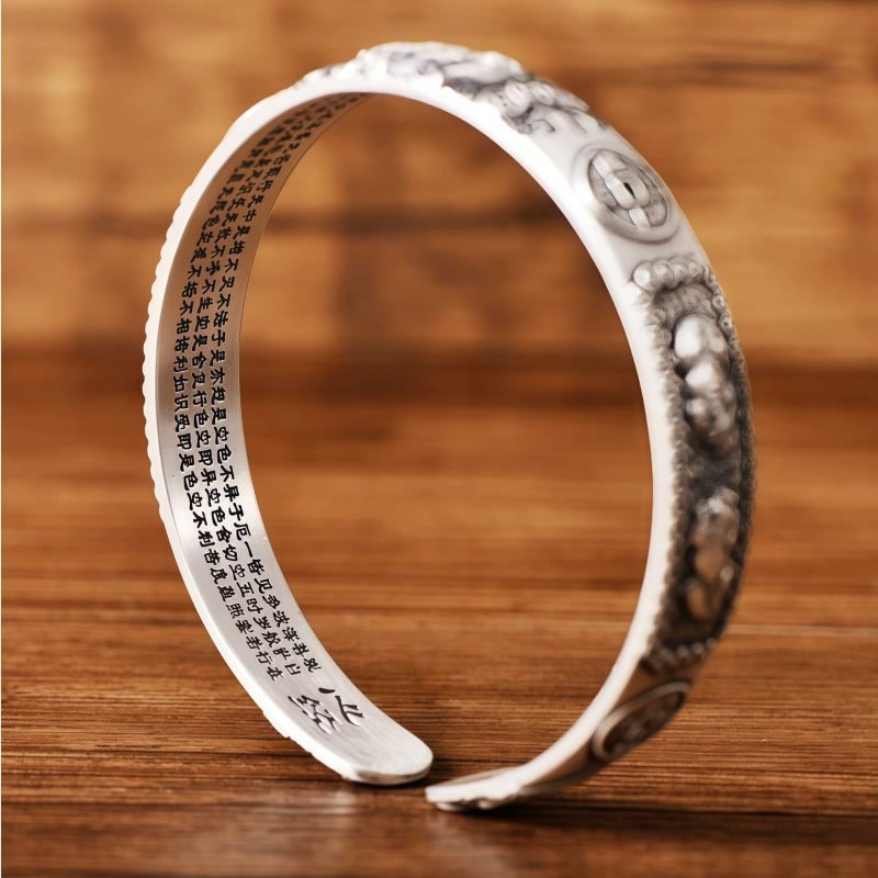 Tibetan White Copper Wealth Abundance Bracelet Tibetan White Copper Wealth Abundance Bracelet