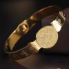 Tibetan Titanium Steel Yin Yang Lotus Bracelet Tibetan Titanium Steel Yin Yang Lotus Bracelet