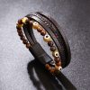 Pulsera de Protección en Ojo de Tigre y Ojo Turco Tiger Eye Evil Eye Protection Bracelet