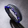 Pulsera de Protección en Ojo de Tigre y Ojo Turco Tiger Eye Evil Eye Protection Bracelet