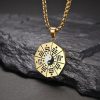 Titanium Steel Yin Yang Bagua Pendant Necklace Titanium Steel Yin Yang Bagua Pendant Necklace