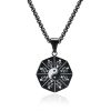 Titanium Steel Yin Yang Bagua Pendant Necklace Titanium Steel Yin Yang Bagua Pendant Necklace