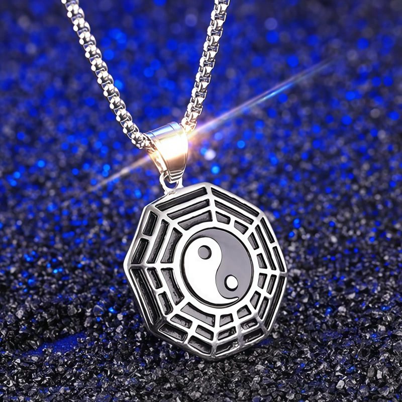 Yin Yang Titanium Steel Balance Necklace Yin Yang Titanium Steel Balance Necklace