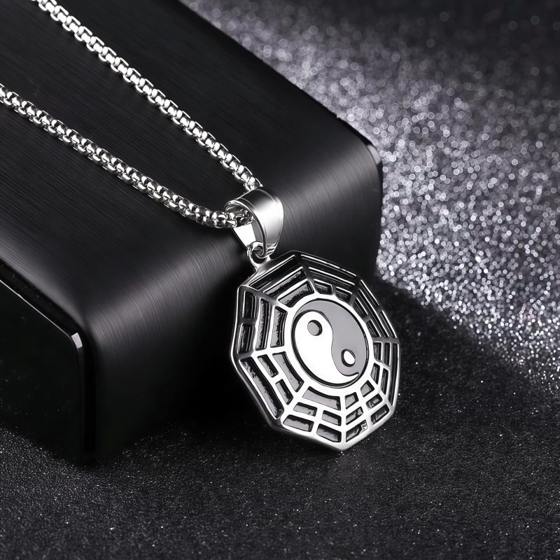 Yin Yang Titanium Steel Balance Necklace Yin Yang Titanium Steel Balance Necklace