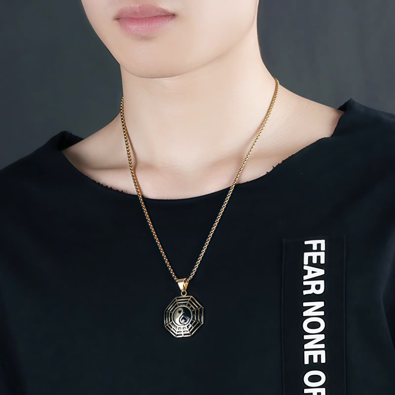 Yin Yang Titanium Steel Balance Necklace Yin Yang Titanium Steel Balance Necklace