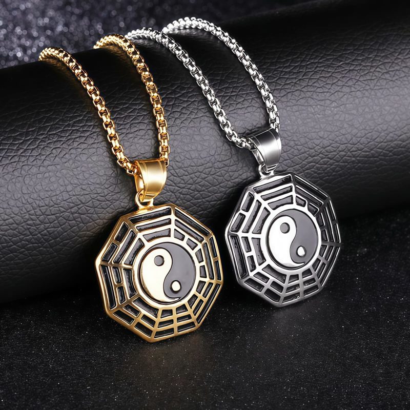 Yin Yang Titanium Steel Balance Necklace Yin Yang Titanium Steel Balance Necklace