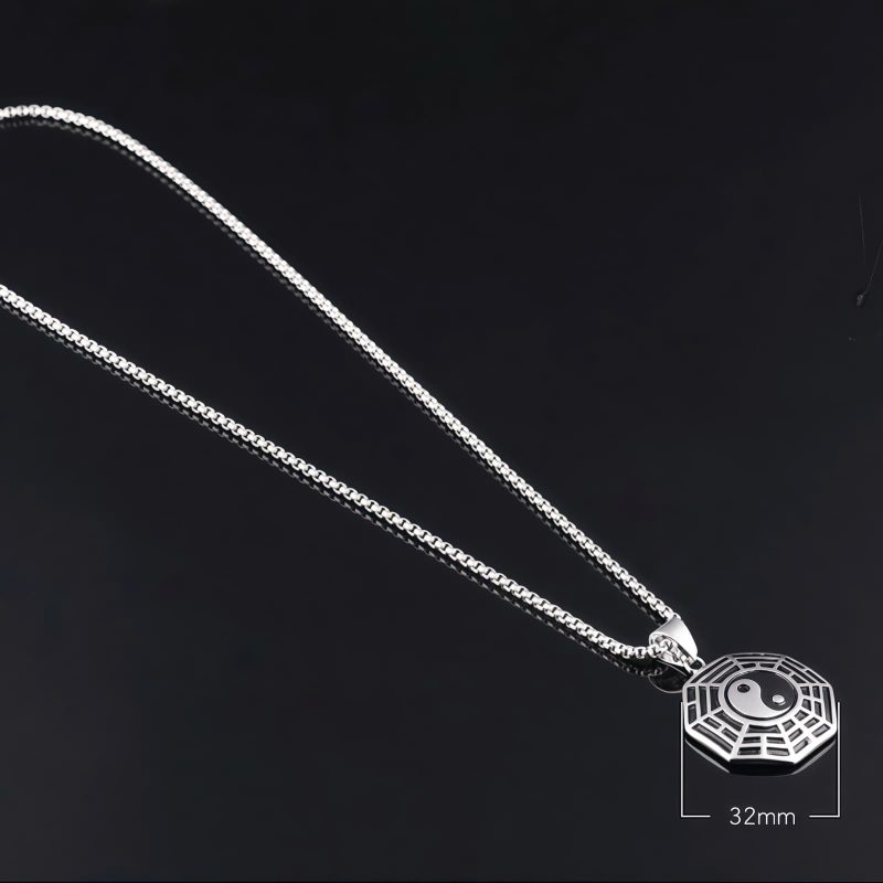 Yin Yang Titanium Steel Balance Necklace Yin Yang Titanium Steel Balance Necklace