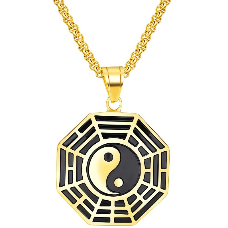 Yin Yang Titanium Steel Balance Necklace Yin Yang Titanium Steel Balance Necklace