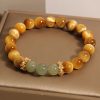 Vintage Tiger Eye Jade Courage Bracelet Vintage Tiger Eye Jade Courage Bracelet