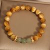 Vintage Tiger Eye Jade Courage Bracelet Vintage Tiger Eye Jade Courage Bracelet