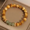 Vintage Tiger Eye Jade Courage Bracelet Vintage Tiger Eye Jade Courage Bracelet