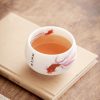 White Ceramic Koi Fish Teacup White Ceramic Koi Fish Teacup