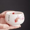 White Ceramic Koi Fish Teacup White Ceramic Koi Fish Teacup