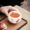 White Ceramic Koi Fish Teacup White Ceramic Koi Fish Teacup