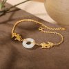 Pulsera de la Prosperidad en Jade Blanco y Pez Koi White Jade Koi Fish Wealth Bracelet