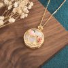 White Jade Koi Lotus Pendant Necklace White Jade Koi Lotus Pendant Necklace