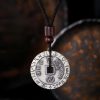 Yin Yang Bagua Silver Plated Pendant Necklace Yin Yang Bagua Silver Plated Pendant Necklace