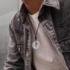 Yin Yang Bagua Silver Plated Pendant Necklace Yin Yang Bagua Silver Plated Pendant Necklace