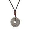 Yin Yang Bagua Silver Plated Pendant Necklace Yin Yang Bagua Silver Plated Pendant Necklace