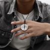 Yin Yang Bagua Silver Plated Pendant Necklace Yin Yang Bagua Silver Plated Pendant Necklace