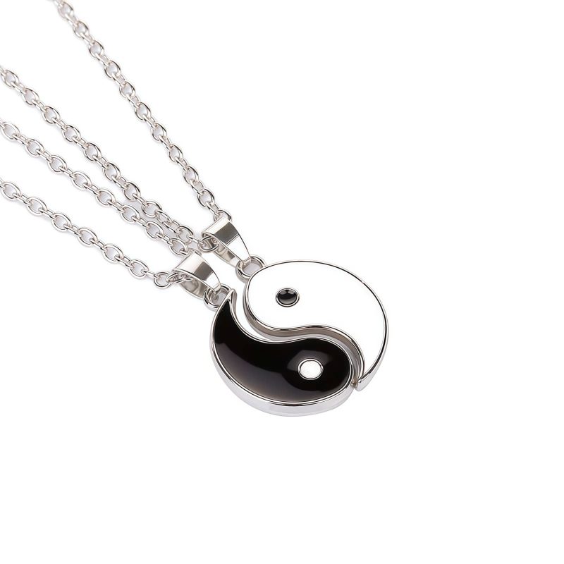 Yin Yang Hematite Couple Necklace Yin Yang Hematite Couple Necklace