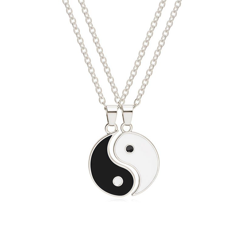 Yin Yang Hematite Couple Necklace Yin Yang Hematite Couple Necklace