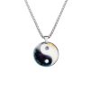 Yin Yang Koi Fish Dragon Titanium Steel Pendant Necklace Yin Yang Koi Fish Dragon Titanium Steel Pendant Necklace