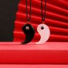 Yin Yang Black Onyx White Agate Pendant Necklace Yin Yang Black Onyx White Agate Pendant Necklace