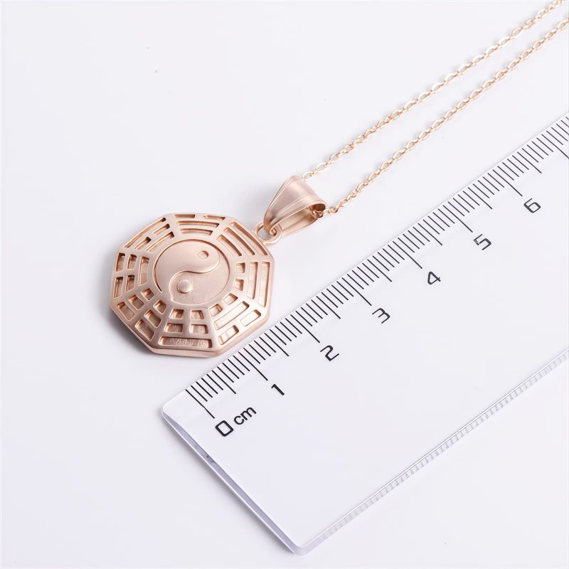 Yin Yang Titanium Steel Balance Necklace Yin Yang Titanium Steel Balance Necklace