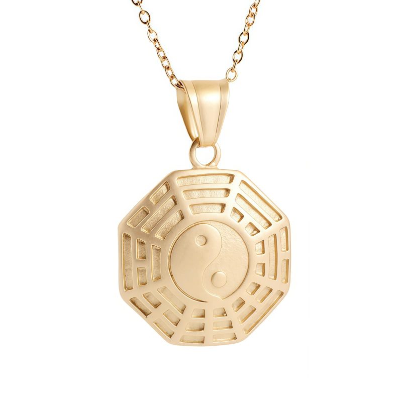 Yin Yang Titanium Steel Balance Necklace Yin Yang Titanium Steel Balance Necklace