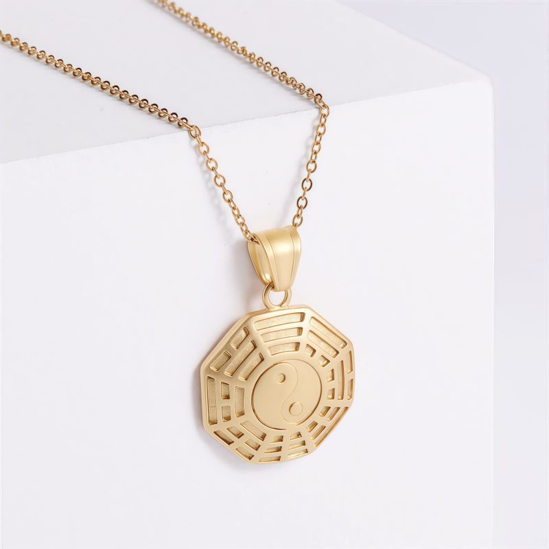 Yin Yang Titanium Steel Balance Necklace Yin Yang Titanium Steel Balance Necklace
