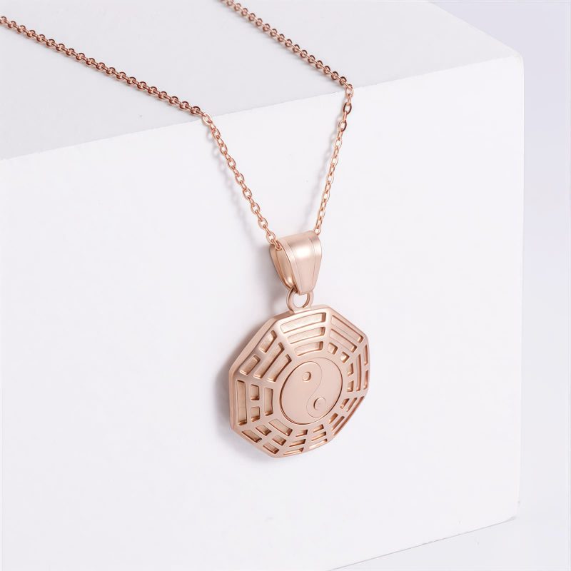 Yin Yang Titanium Steel Balance Necklace Yin Yang Titanium Steel Balance Necklace