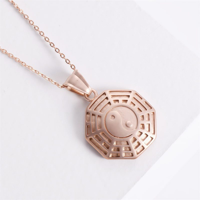 Yin Yang Titanium Steel Balance Necklace Yin Yang Titanium Steel Balance Necklace
