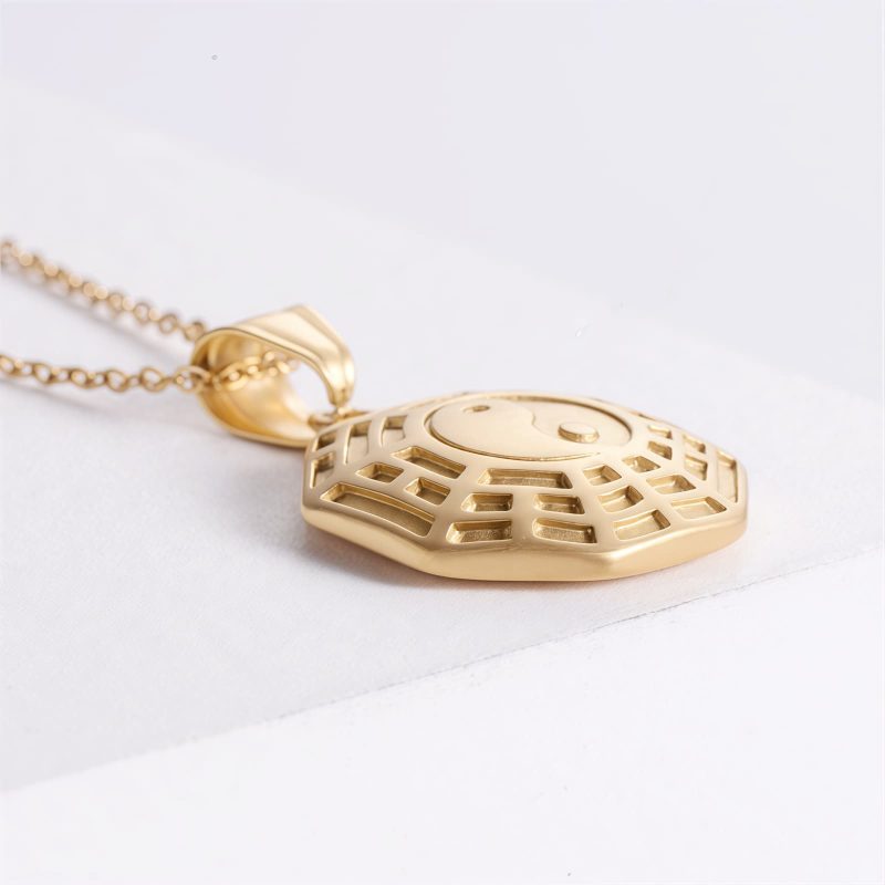 Yin Yang Titanium Steel Balance Necklace Yin Yang Titanium Steel Balance Necklace