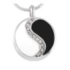 Yin Yang Titanium Steel Harmony Pendant Necklace Yin Yang Titanium Steel Harmony Pendant Necklace