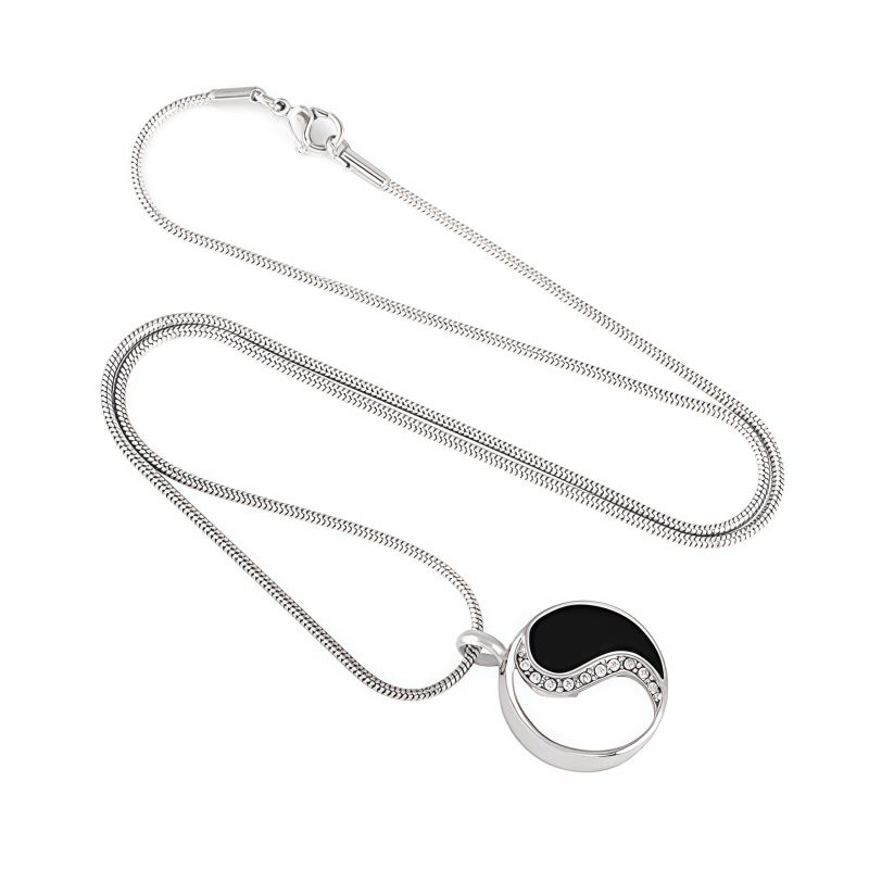 Yin Yang Titanium Steel Harmony Pendant Necklace Yin Yang Titanium Steel Harmony Pendant Necklace