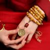 108 Mala Beads Tiger Eye Dorje Tassel Bracelet 108 Mala Beads Tiger Eye Dorje Tassel Bracelet