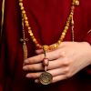 108 Mala Beads Tiger Eye Dorje Tassel Bracelet 108 Mala Beads Tiger Eye Dorje Tassel Bracelet