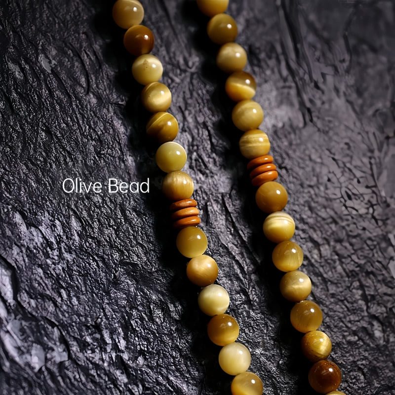 108 Mala Beads Tiger Eye Dorje Tassel Bracelet 108 Mala Beads Tiger Eye Dorje Tassel Bracelet
