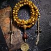 108 Mala Beads Tiger Eye Dorje Tassel Bracelet 108 Mala Beads Tiger Eye Dorje Tassel Bracelet