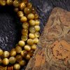 108 Mala Beads Tiger Eye Dorje Tassel Bracelet 108 Mala Beads Tiger Eye Dorje Tassel Bracelet