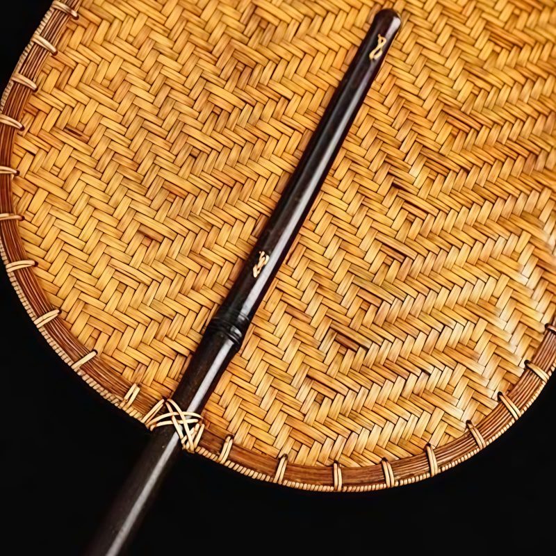 Chinese Handmade Bamboo Woven Oval Fan Chinese Handmade Bamboo Woven Oval Fan