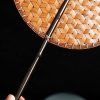Chinese Handmade Bamboo Woven Oval Fan Chinese Handmade Bamboo Woven Oval Fan