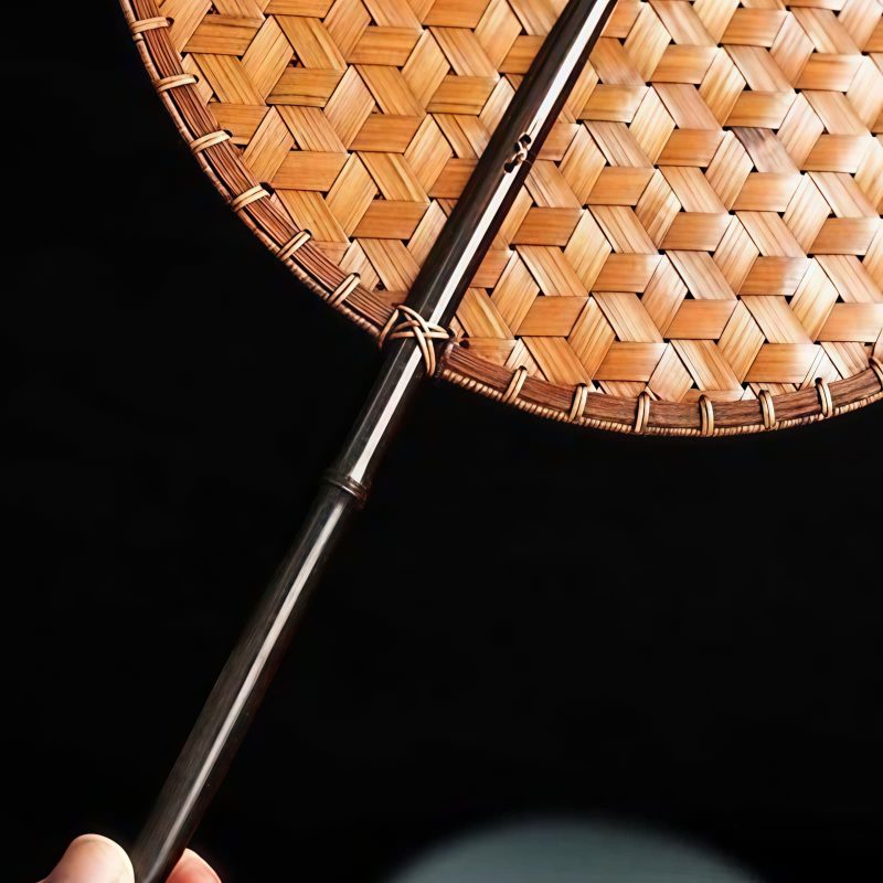 Chinese Handmade Bamboo Woven Oval Fan Chinese Handmade Bamboo Woven Oval Fan